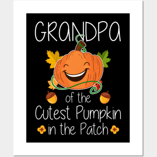 Grandpa Of The Cutest Pumpkin Halloween Posters and Art